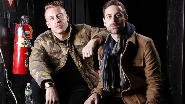 Macklemore & Ryan Lewis's gay rights song Same Love topped the ARIA charts for four weeks. Picture: AP