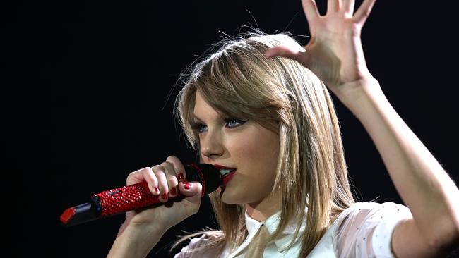 Taylor Swift performs at Etihad Stadium. Picture: Stuart Milligan