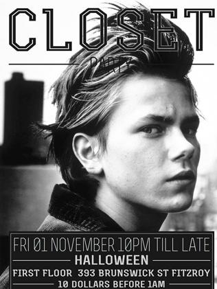 Promo ... River Phoenix on a poster. Pic: Closet Party/Facebook.