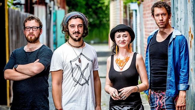 Hiatus Kaiyote (L - R) ... Paul Bender, Perrin Moss, Nai Palm and Simo...