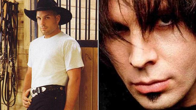 Garth Brooks (at left) and his guyliner-wearin', soul patch-rockin' alter ego, Chris Gaines. Fans were ...