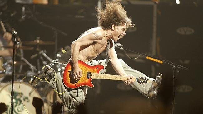 Singer Eddie Van Halen couldn't get his band over the line to reach No. 1 in Australia with s...