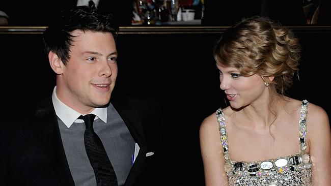 Gone but not forgotten .... Cory Monteith and Taylor Swift during the 52nd Grammy Awards in 2010. Picture: Getty Images