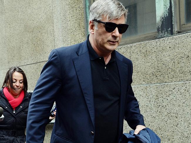Actor Alec Baldwin leaves Manhattan Criminal Court after testifying against accused stalk