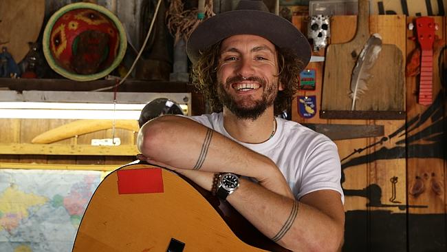 John Butler his studio space in Fremantle. Picture: Colin Murty.