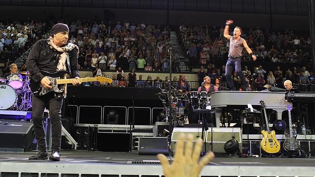 Easy Bruce ... just before Bruce Springsteen stumbled onto Roy’s adjacent keyboard and...