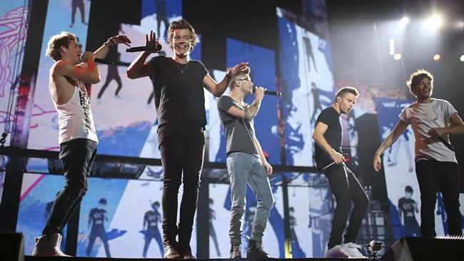 One Direction performs at the Target Center in Minneapolis Thursday night, July 18, 2013.