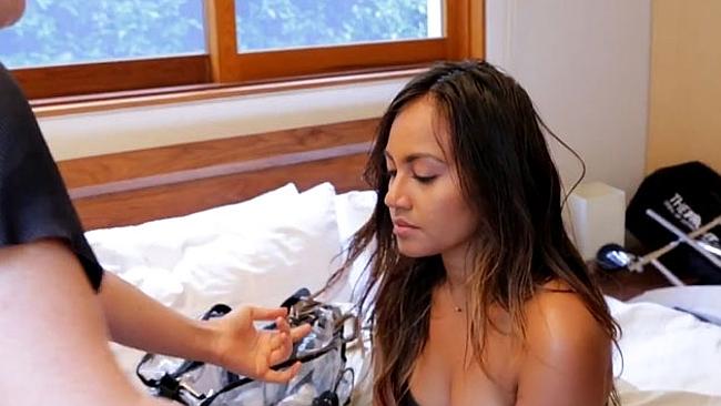 A behind-the-scenes moment forms part of the video clip for Never Be The Same. Picture: V