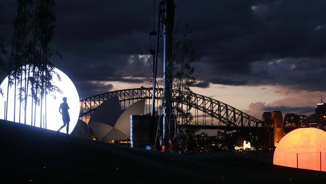 During the show, a 12m inflatable sun will emerge from the water and a 6m moon will rise