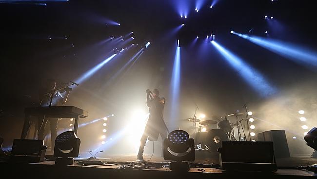 Nine Inch Nails set a cracking pace and the audience responded. Picture: Attila Szilvasi.