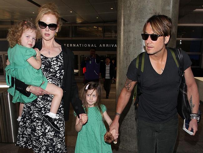 Nicole Kidman, Keith Urban and their daughters Faith Margaret and Sunday Rose are current