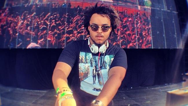 Connor Cruise DJ-ing at Sydney Good Life Festival at Randwick Race course.