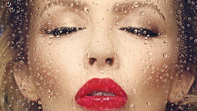 Kylie Minogue ... on the cover of her new album Kiss Me Once.