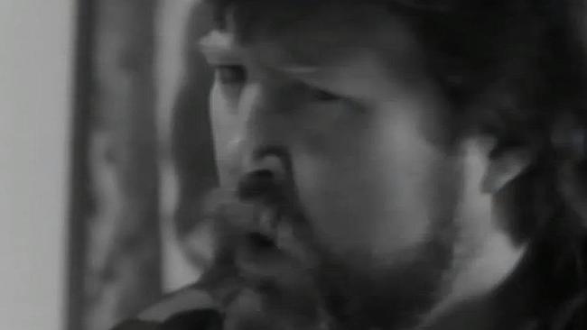 Away from the microphone ... Derryn Hinch cracks it in the You’re the Voice video.