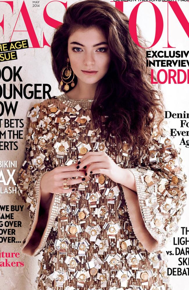 Lorde on the cover of the latest issue of FASHION Magazine. Photoshop or just good lighti