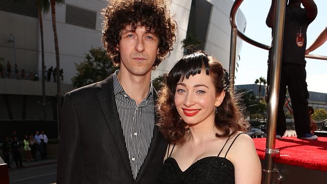 Proud parents ... Singer Regina Spektor and musician husband Jack Dishel, seen at the 201