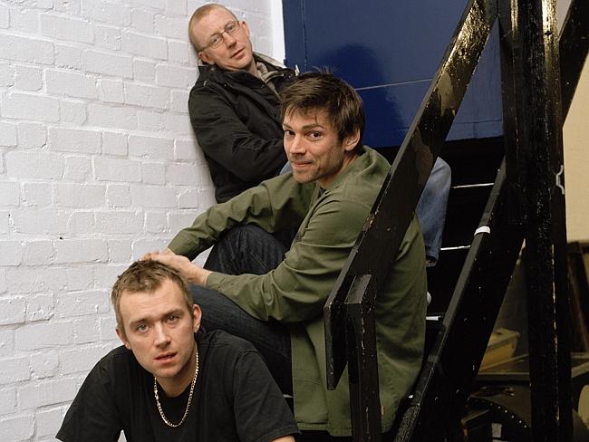 Dave Rowntree, Alex James, Damon Albarn of Blur.