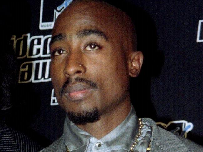 Now a legend ... the late Tupac Shakur at the MTV Music Video Awards in New York.