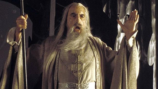 He did it his way ... Christopher Lee as Saruman in a scene The Lord of the Rings: The Tw