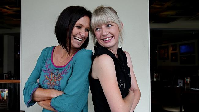 Best friends ... bandmates Kasey Chambers and Ashleigh Dallas co-wrote the single Wheelba