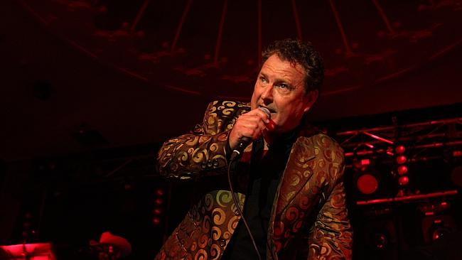 Ross Wilson in action out front of Mondo Rock at Eatons Hill Hotel. Pic: Adam Smith