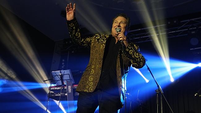 Ross Wilson in action out front of Mondo Rock at Eatons Hill Hotel. Pic: Adam Smith
