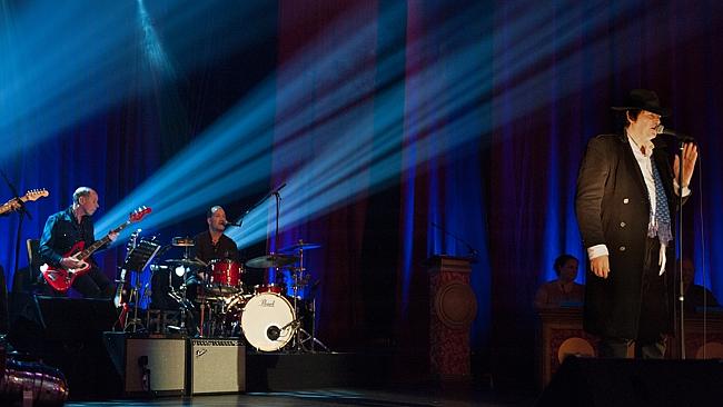 The Angels singer Doc Neeson performs Walking In The Rain at the RocKwiz Salutes Vanda an