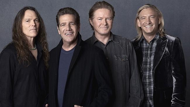 Timothy B. Schmit, Glenn Frey, Don Henley and Joe Walsh of the Eagles.
