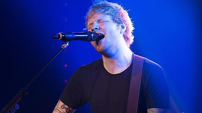 Low sales figures ... Ed Sheeran has taken advantage to return to No. 1 in Australia. Pic