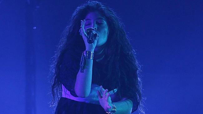 Lorde performs at Festival Hall. PIcture: Brendan Francis.