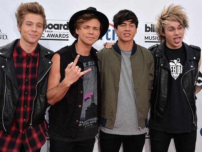 The boys attend the 2014 Billboard Music Awards in Las Vegas last month.