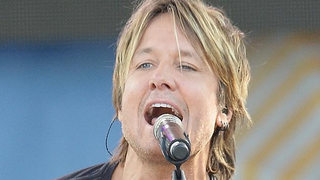 US tour ... Keith Urban performs in New York’s Central Park. Picture: Mike Coppola