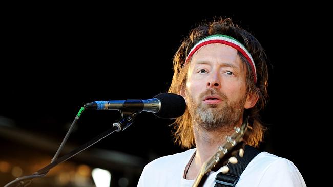 Solo projects ... Thom Yorke of Radiohead performing at Glastonbury. Picture: Shirlaine F