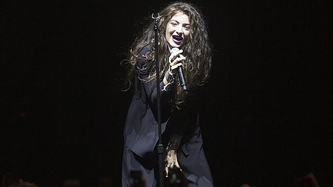Sydney concert ... New Zealand born singer-songwriter Lorde in concert at the Hordern Pav