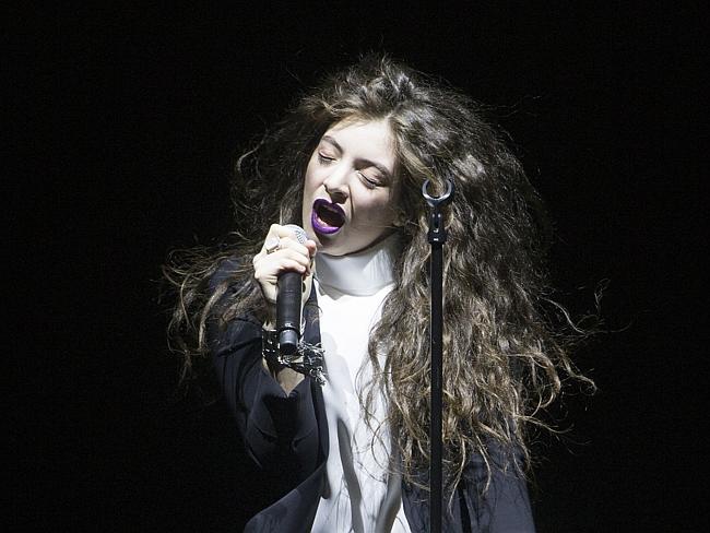 Reigning supreme ... New Zealand born singer-songwriter Lorde in concert.