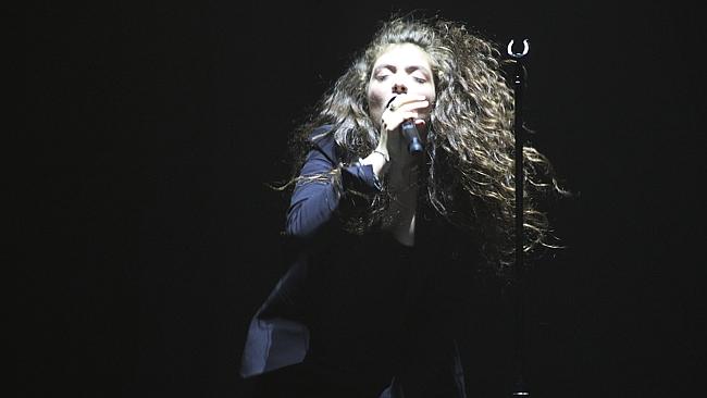 Lorde in concert at Challenge Stadium. Picture: Sean Middleton