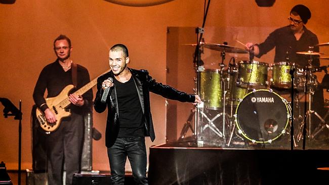 A real showman ... Anthony Callea recorded his concert of George Michael songs for his ne