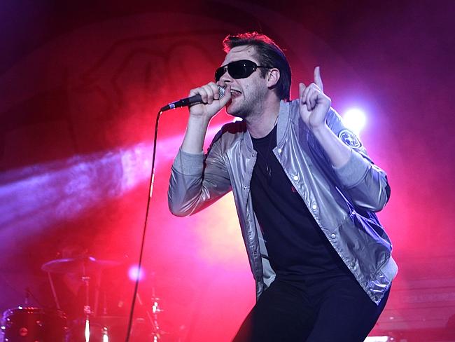 Singer Tom Meighan on stage in Sydney in 2014. Picture: News Corp Australia