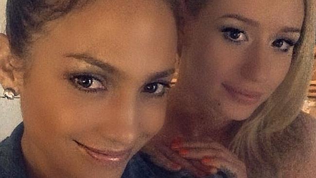 Together again ... repeat collaborators Jennifer Lopez and Iggy Azalea pose for a selfie.