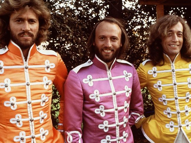 On the set of The Beatles’ 'Sgt. Pepper's Lonely Hearts Club Band' film ... , (From left)
