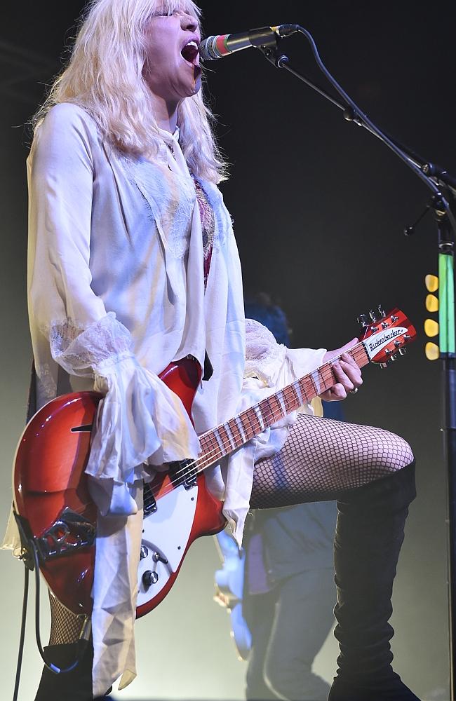 Courtney Love in concert at Festival Hall. Picture: Ellen Smith.