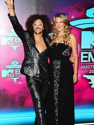 Redfoo with ex-girlfriend Victoria Azarenka last year.