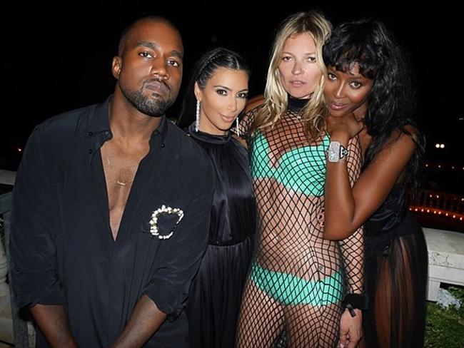 Kanye West, Kim Kardashian, Kate Moss and Naomi Campbell: "You can't sit with us" Picture