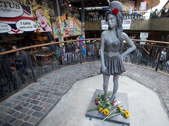 Remembered ... The new statue in Camden's Stables Market. Picture: Tim Ireland/AP