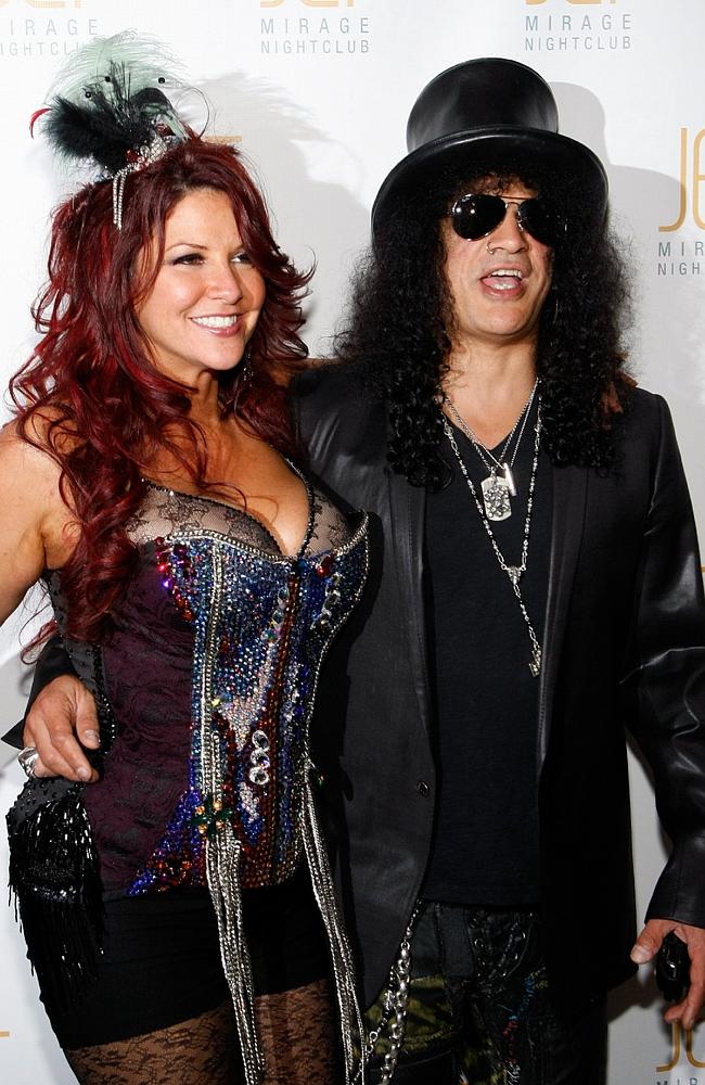Partnership ... former wildman Slash says he owes his sobriety and good health to wife Pe