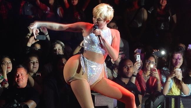 Miley Cyrus has outraged Mexican officials after whipping her fake butt with the national