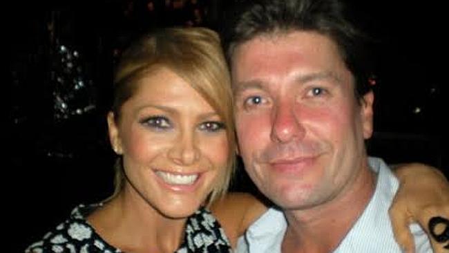 Sudden death ... Celebrity agent Mark Byrne with friend and client Natalie Bassingthwaigh