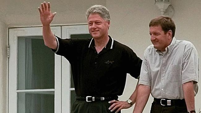 Oh that’s just Ron Burkle hanging with his mate Bill Clinton. No biggie.