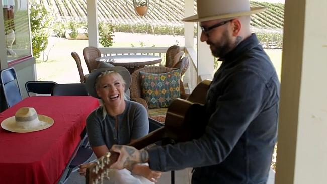 Writing and singing together ... came easily to Pink and Dallas. Picture: Vevo