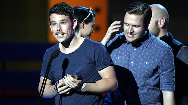 Hit big time ... Boy & Bear swept the 2011 ARIA Awards. Picture: Adam Ward.